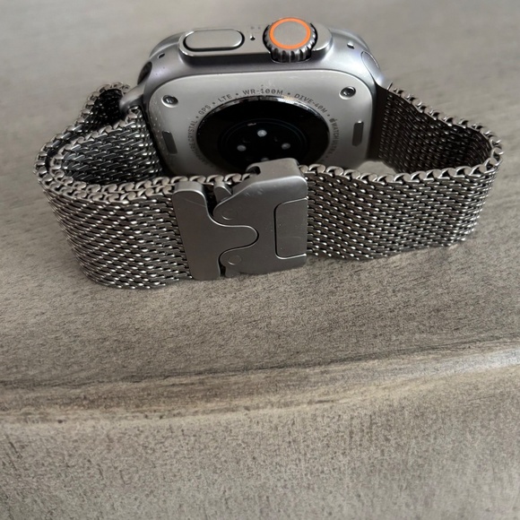 Apple Watch Ultra 2 49mm with Titanium Milanese Loop Band + Professional Band - Picture 3 of 5